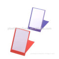 Promotional rectangle shape travel plastic vanity mirror